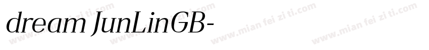 dream JunLinGB字体转换